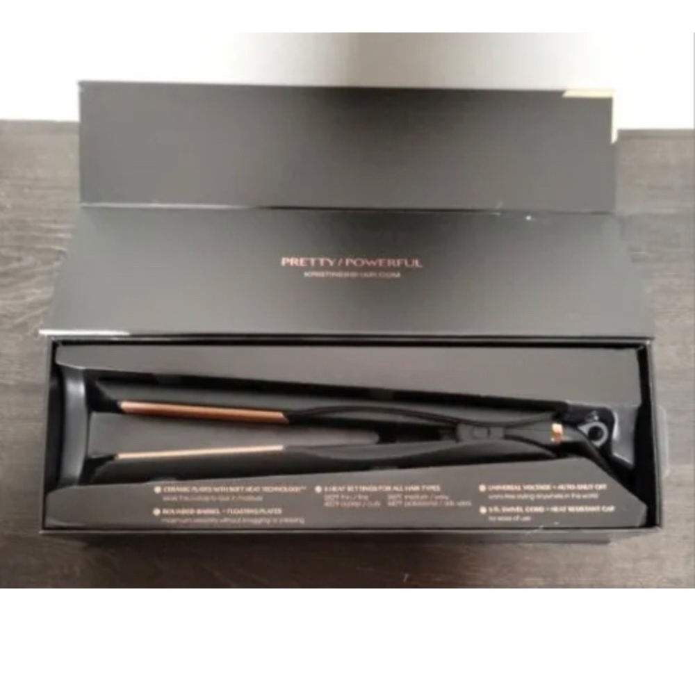 Kristin Ess Hair 3-in-1 One Ceramic Flat Iron Straightener Black